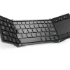 Teclado plegable inalámbrico compacto con panel táctil